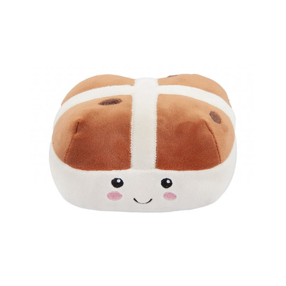 Hot Cross Bun Plushie Soft & Cuddly Easter Treat