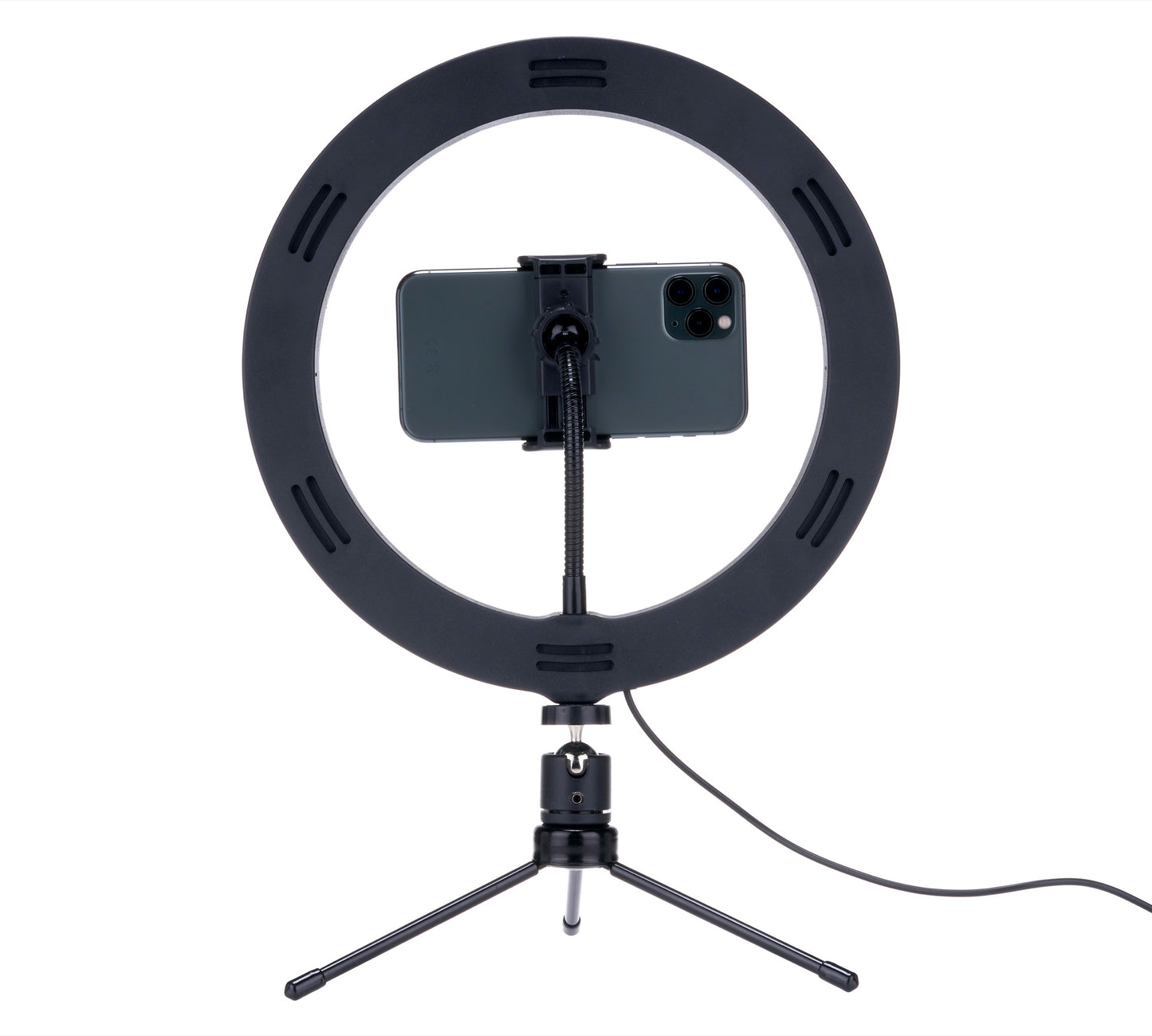 Social Media Ring Light 260mm 10" USB LED Desktop Light Tripod & Phone Holder
