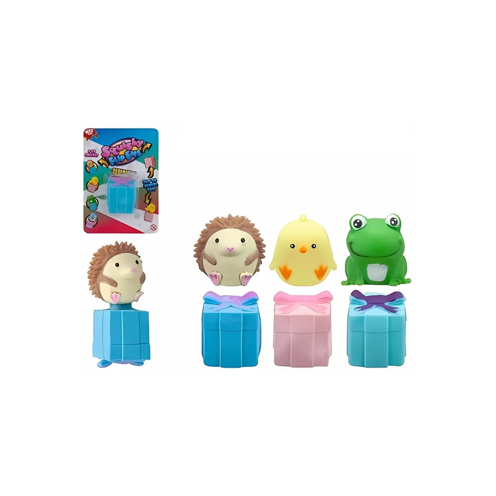 Squishy Flip Ems Toy Reversible Fidget and Stress Relief Toy