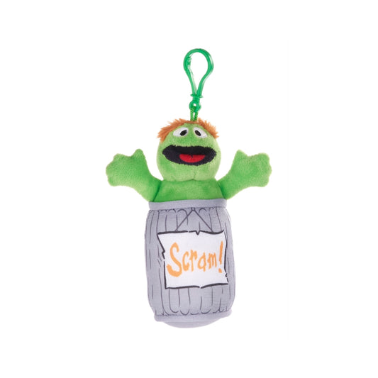 Sesame Street Oscar the Grouch Plush Clip on Keyring