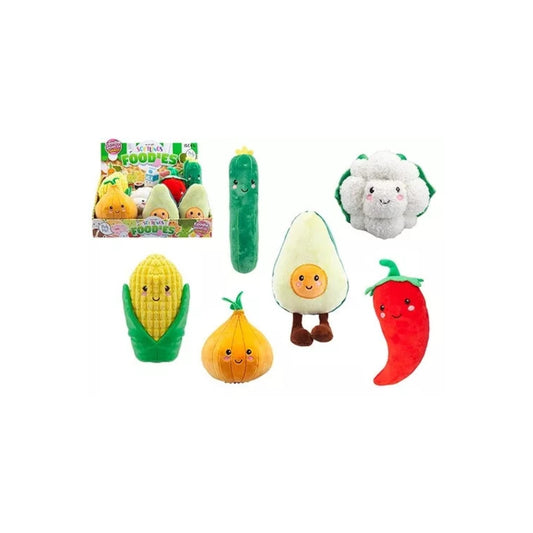 Softlings Plush Toys 16cm – Chilli, Avocado, Corn, Cauliflower, Gherkin & Onion